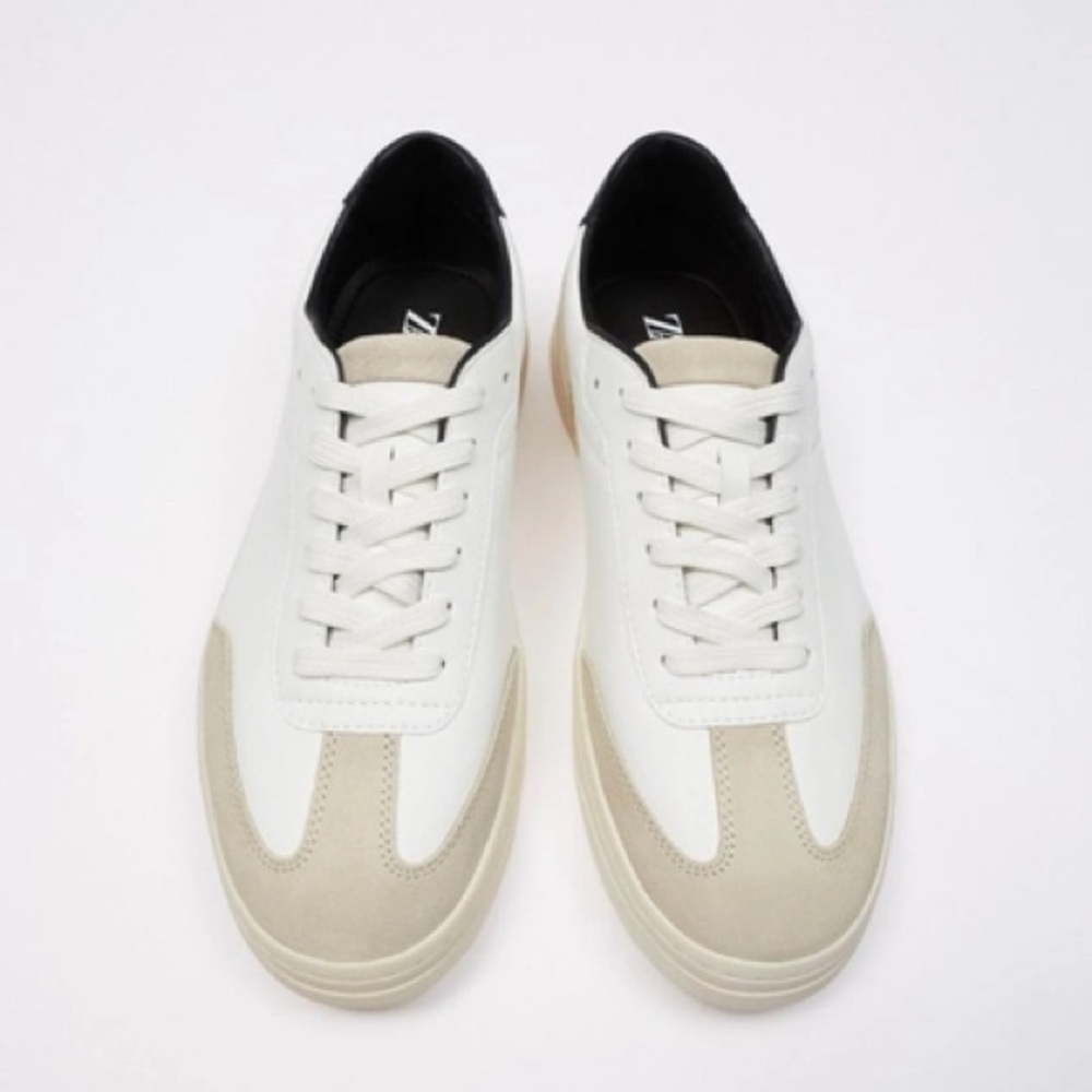 Zara men’s white sneakers